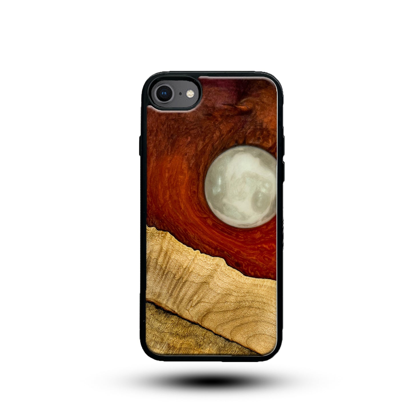 Blood Moon, Real Wood and Epoxy phone case