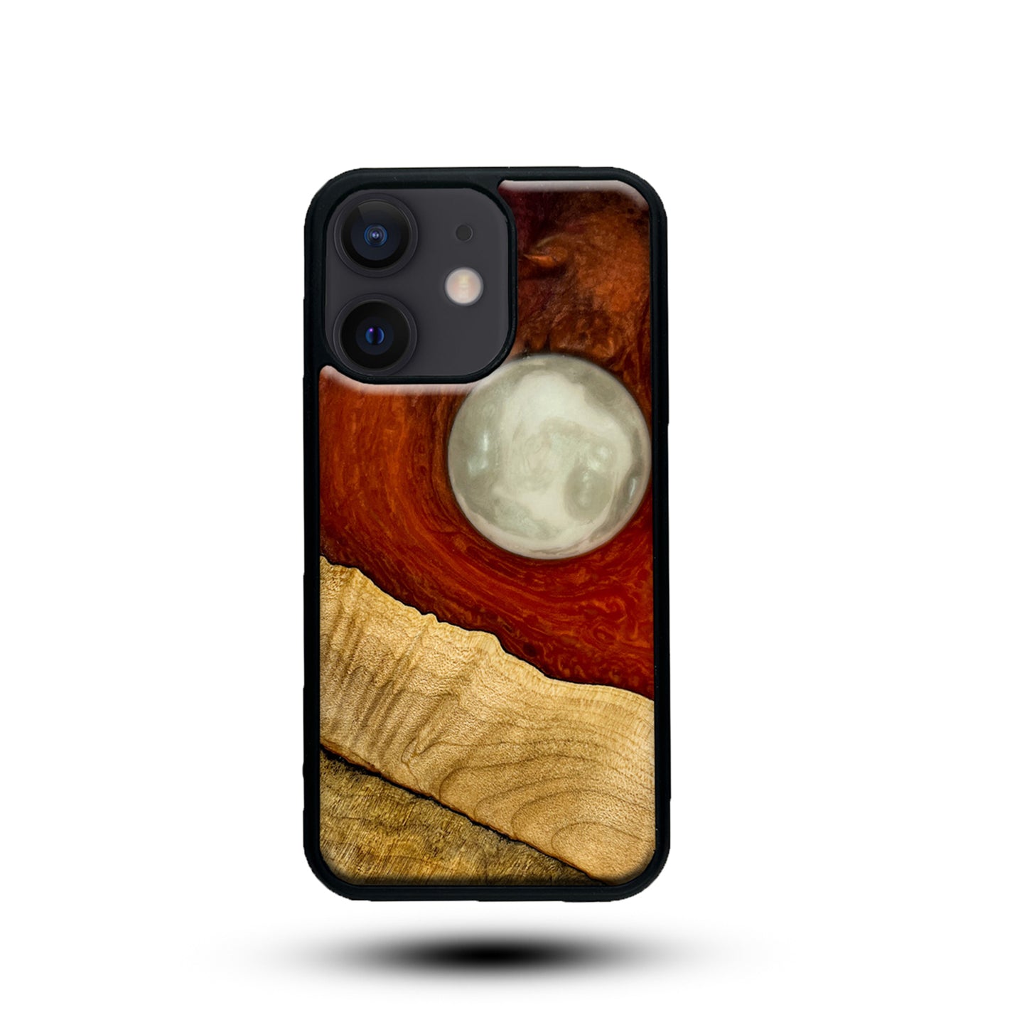 Blood Moon, Real Wood and Epoxy phone case