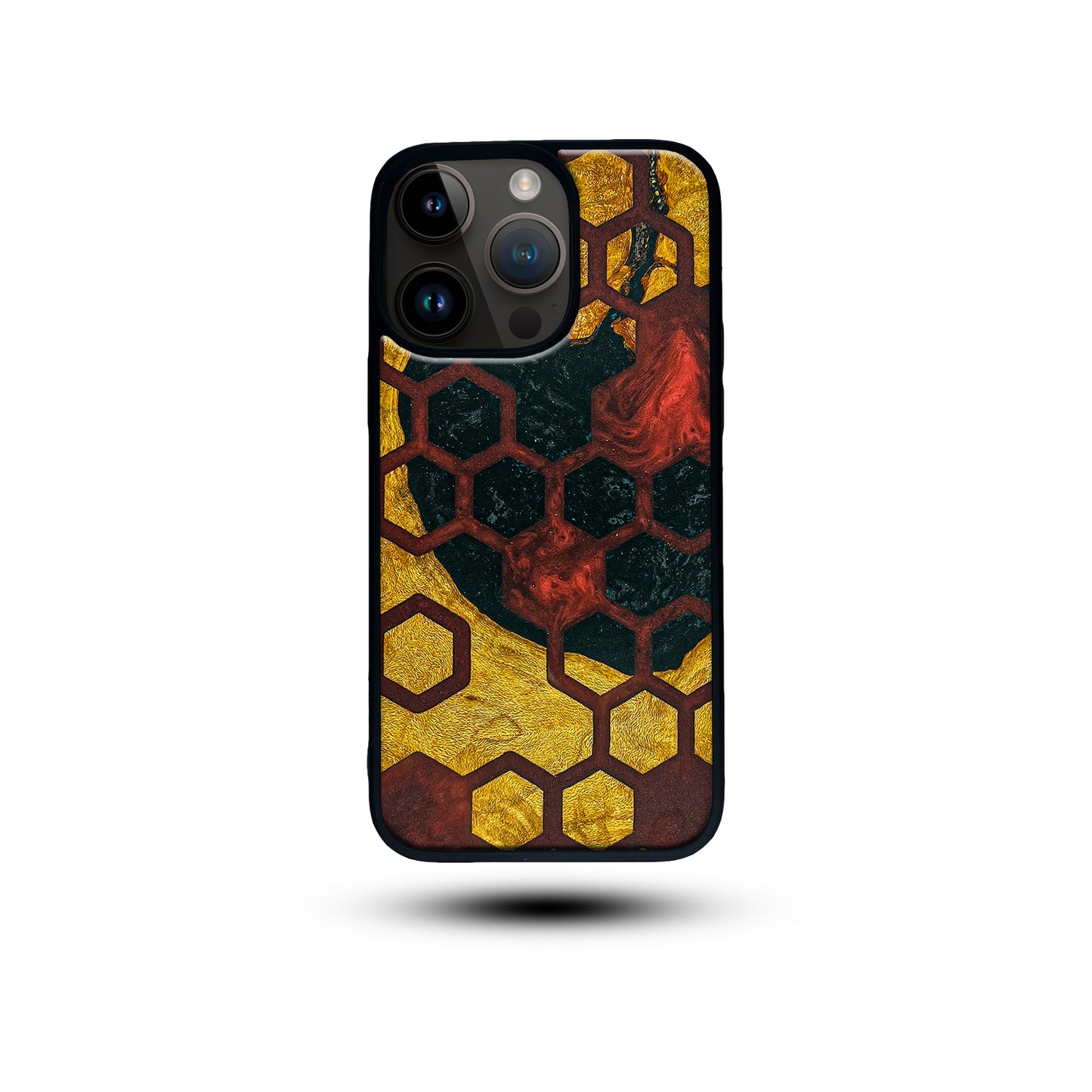 Dark Phoenix, Real Wood and Epoxy phone case