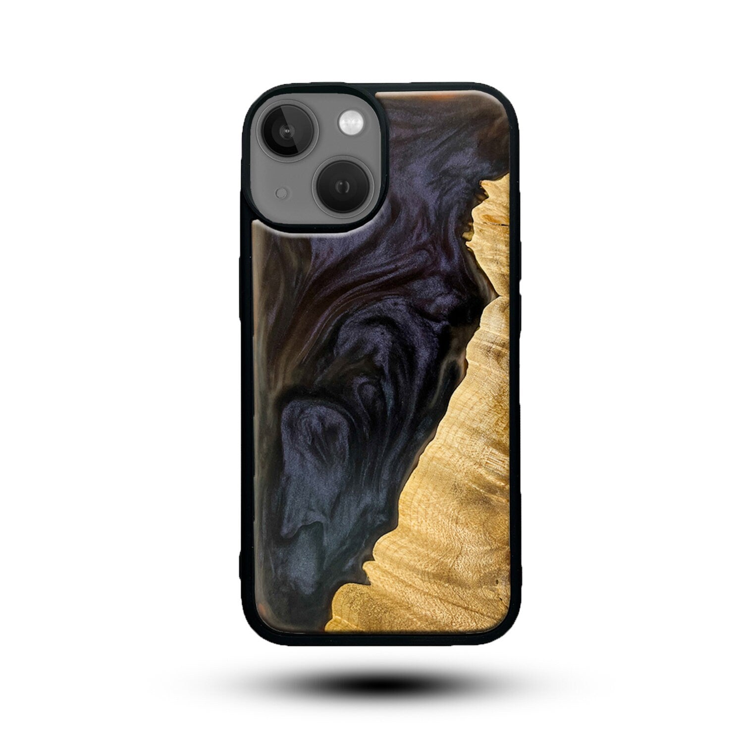 Real Wood and Epoxy phone case, "Khan" Wood and Resin Phone case, Best iPhone, Galaxy and Pixel case