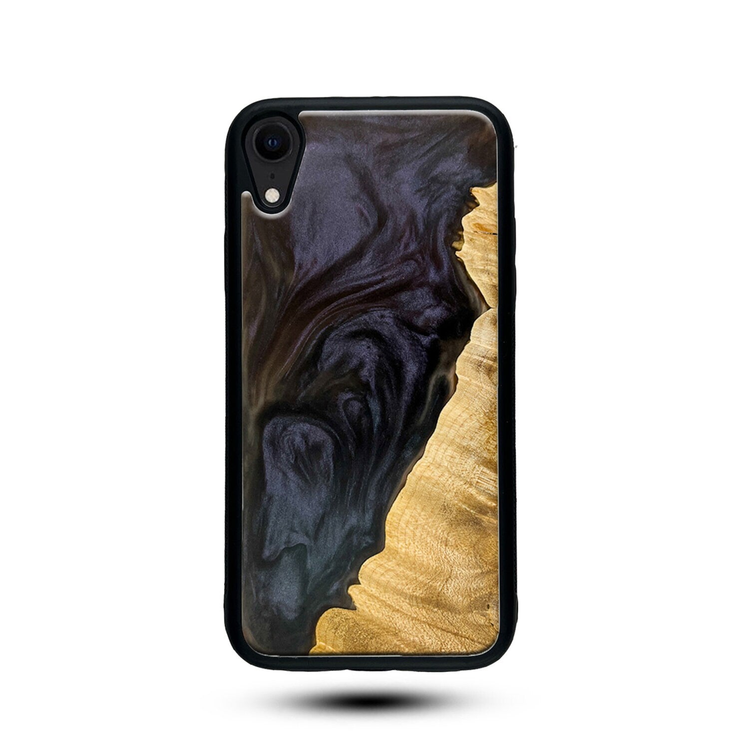 Real Wood and Epoxy phone case, "Khan" Wood and Resin Phone case, Best iPhone, Galaxy and Pixel case