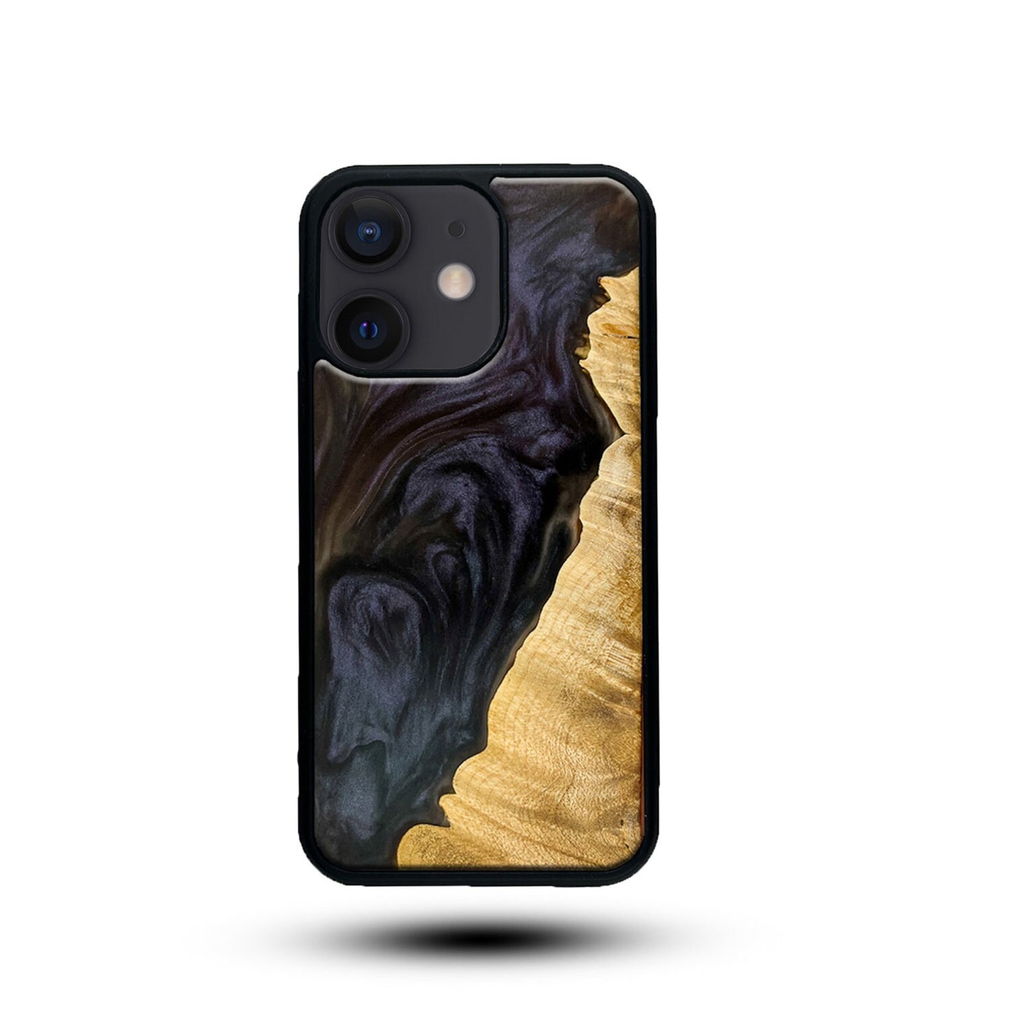 Real Wood and Epoxy phone case, "Khan" Wood and Resin Phone case, Best iPhone, Galaxy and Pixel case