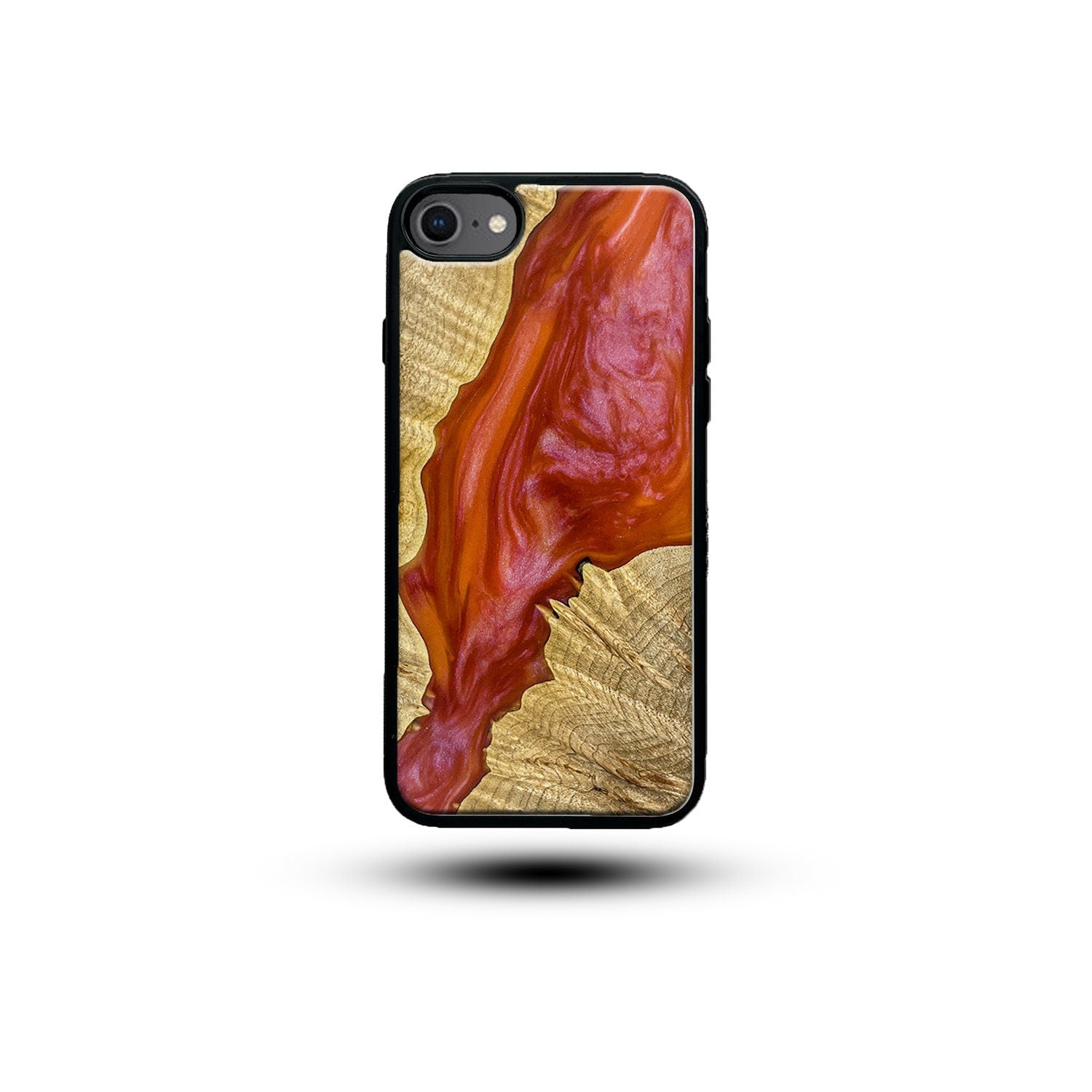 Real Wood and Epoxy phone case,"Vivian" Wood and Resin Phone case, Best iPhone, Galaxy and Pixel case